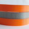 Bracelet fantaisie bicolore orange