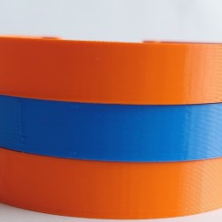 Bracelet fantaisie bicolore orange