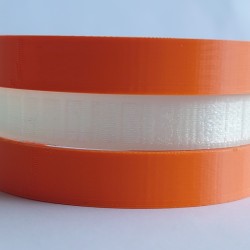 Bracelet fantaisie bicolore orange